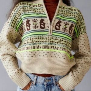 NWOT BDG Urban Outfitters Jesse Half-Zip Sweater